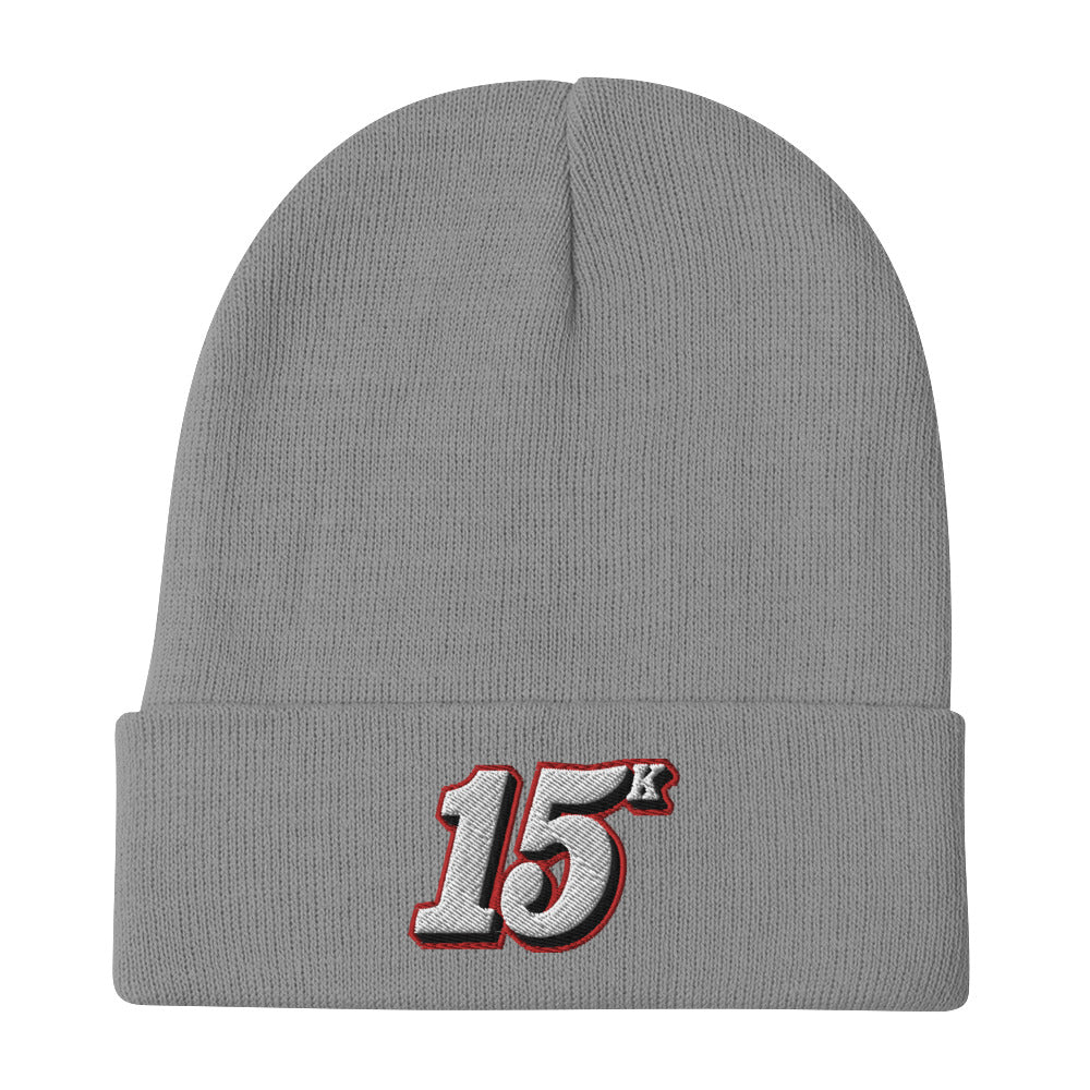 15K Embroidered Beanie