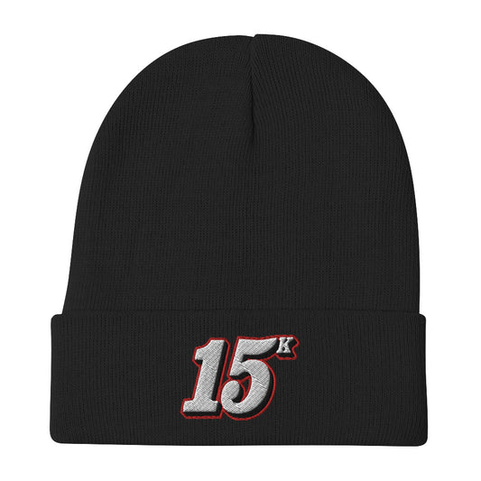 15K Embroidered Beanie